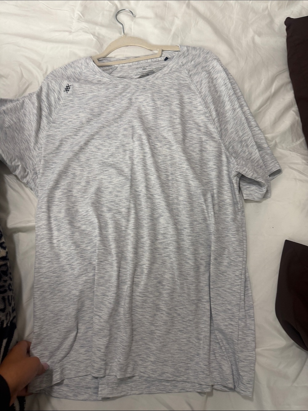 RHONE Men's Gray Heather Performance Short-Sleeve Tee